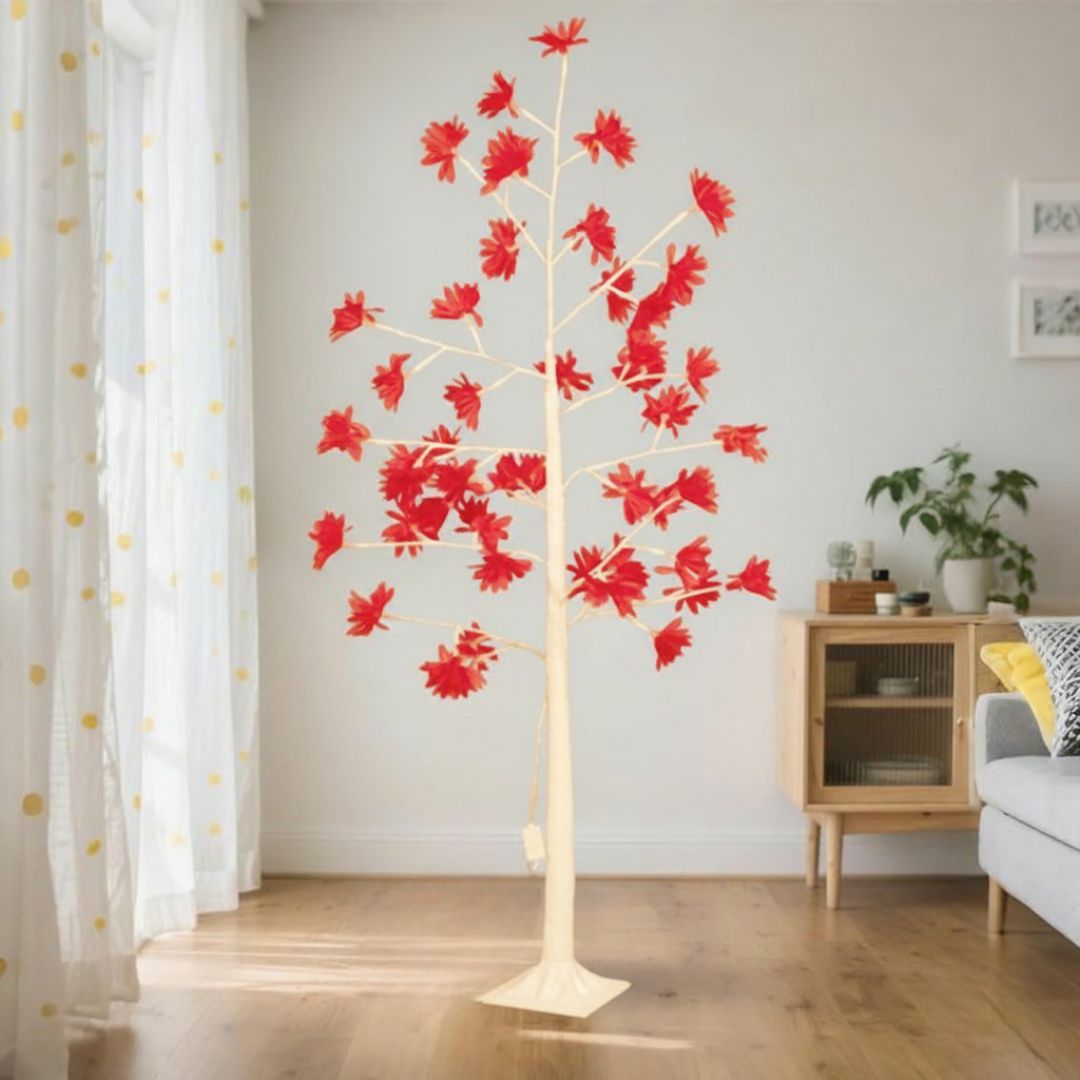 Warm Red Leaf Glow Lamp - Memories Insite